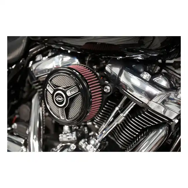 S&S Stealth Tri-Spaaks Luchtfilter voor Harley 18-22 Softail; 17-22 Touring; 17-22 Trikes / Black Gereduceerde Prijs
