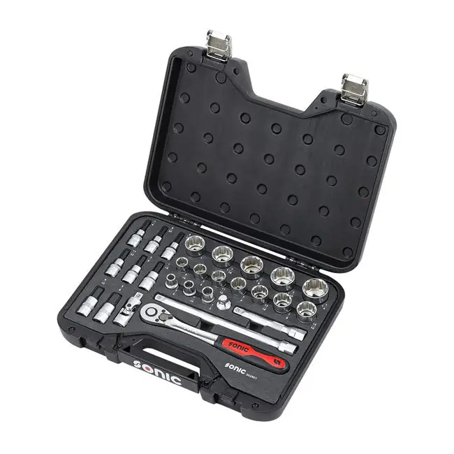 Betrouwbaar Sonische dopsleutel 1/2'' aandrijving 28 stuks VS maten