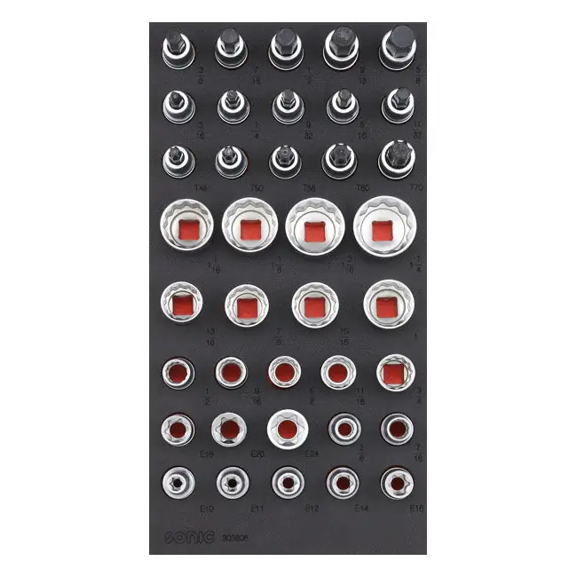 Goedkoop Sonische dopsleutel & bit 1/2" set VS maten