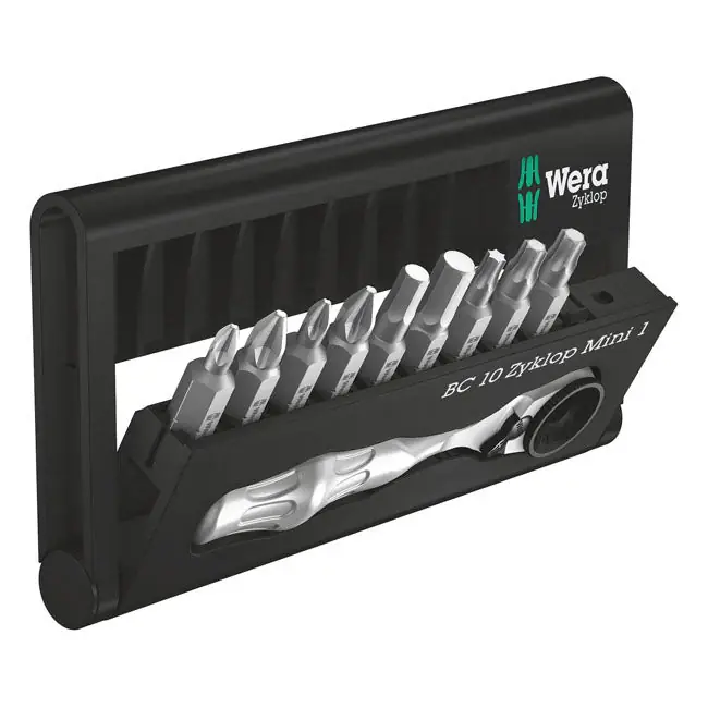 Voordeelprijs Wera Bit-check Zyklop Mini 1 1/4" aandrijving 10-delig