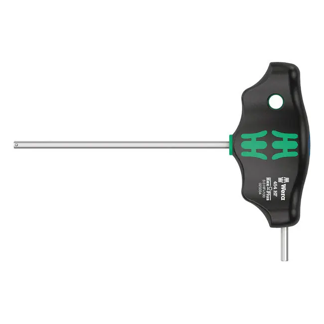 Wera HF T-greep inbussleutel serie 454 metrische maten 3mm Gratis Retour