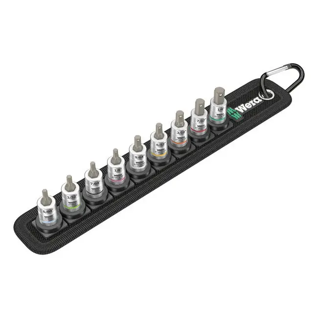 Beste Prijs Wera dopsleutelriem met 1/4" aandrijfzeskantbits VS maten
