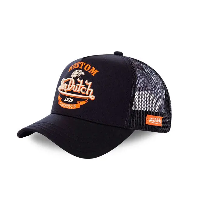 Lage Prijs Von Dutch Eagle Trucker Cap zwart