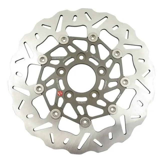 Hete Deal Remmen Wave zwevende remschijf voorrem voor Harley 00-14 Softail (excl. Springers) (11.5") / Front Left