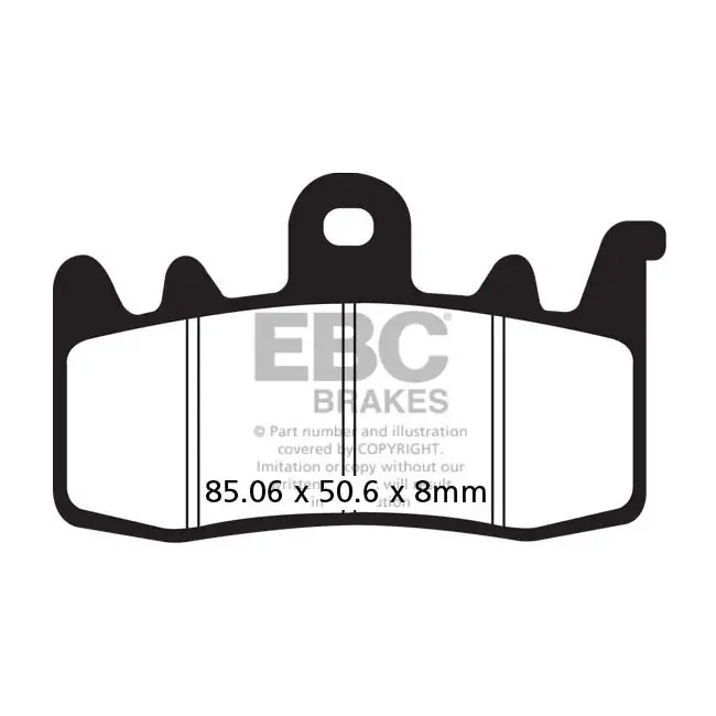EBC V-Pad Semi Gesinterde Remblokken voor Aprilia Caponord 1200 13-16 Flitsaanbieding