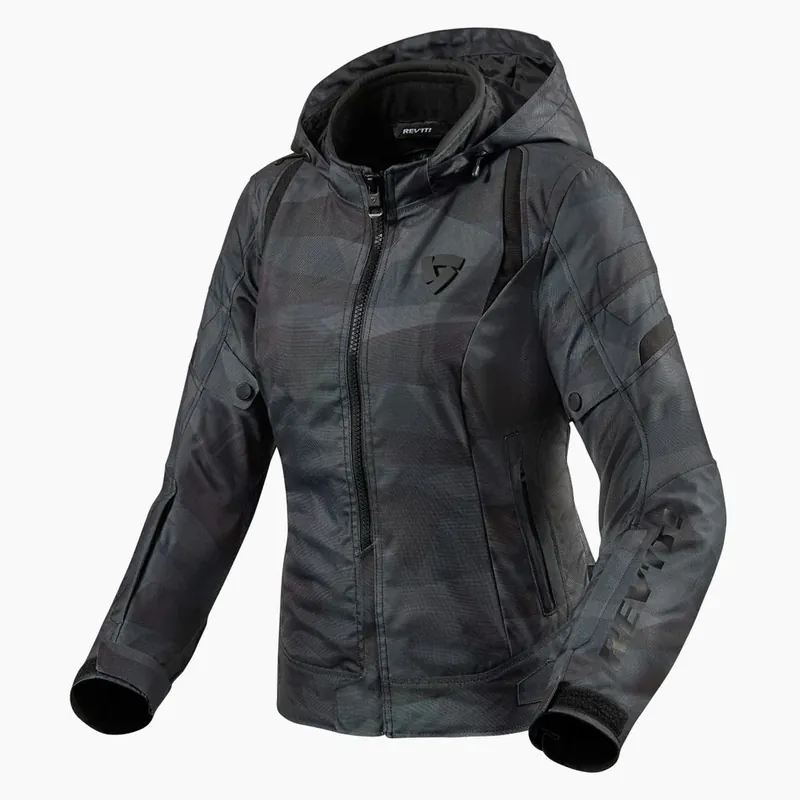 Direct Verzonden REV'IT! Flare 2 dames motorjack Camo Black/Grey / 34