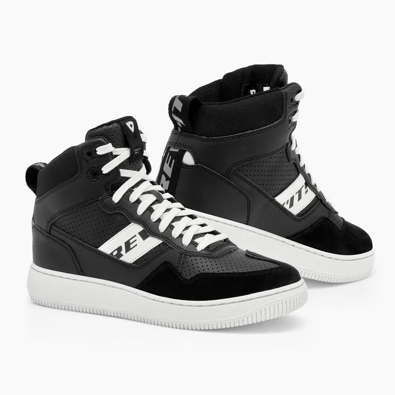 REV'IT! Pacer Motorfiets Schoenen Black/White / 39 Koop Vandaag
