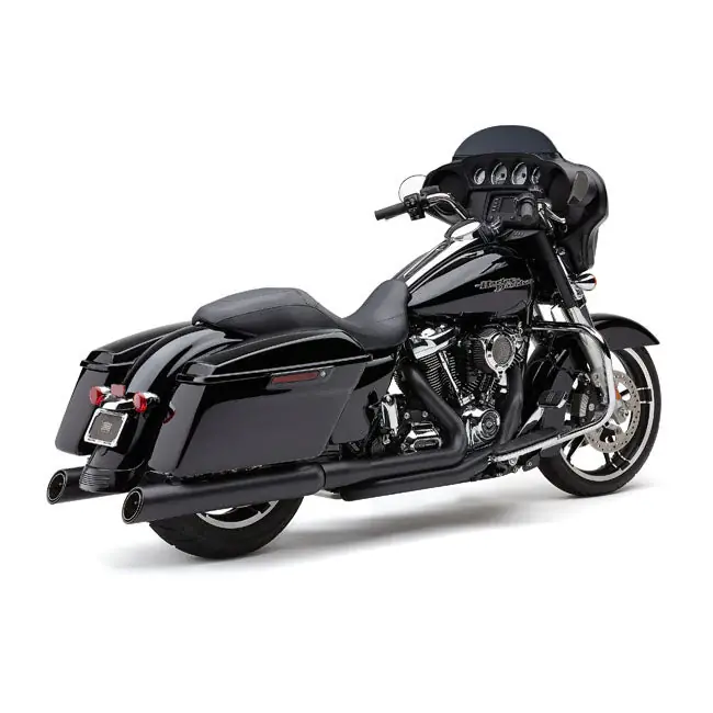 Cobra 4" 909 Upper Cut Slip-On Geluiddempers voor Harley 17-24 Touring / Chrome Korting