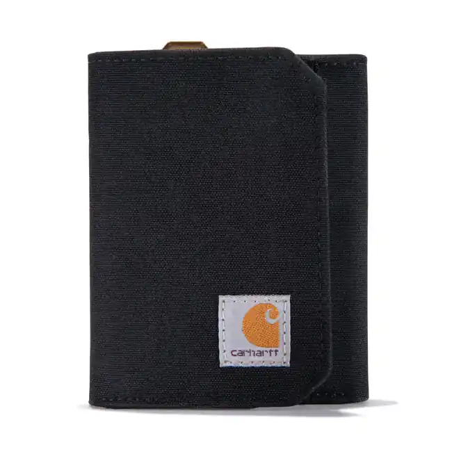 Carhartt Nylon Eend Trifold Portemonnee Black Betaalbaar