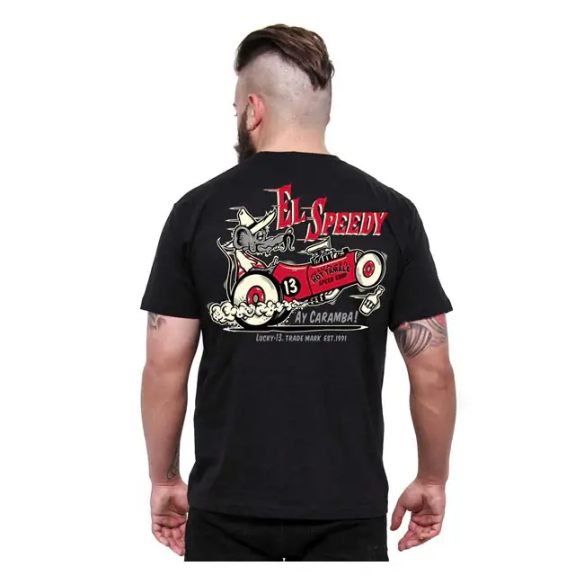 Lucky 13 El Speedy T-Shirt Black / S Koop Vandaag