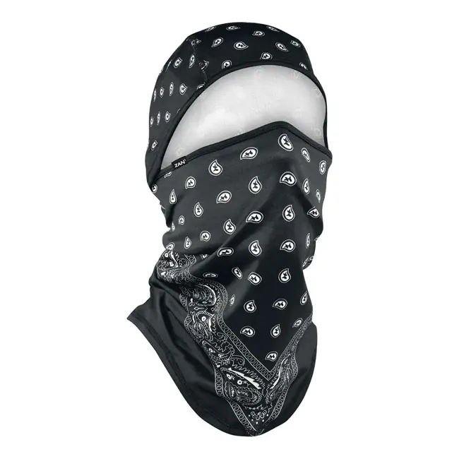 Zanheadgear Bivakmuts Sportflex Zwart Paisley Finale Uitverkoop