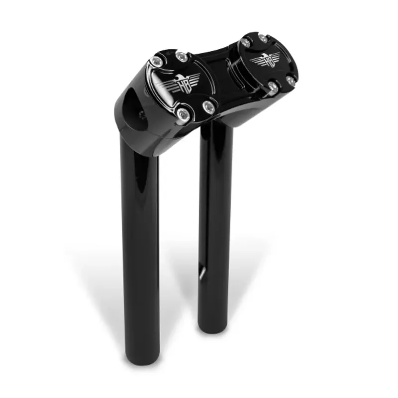 Heinz Bikes Clubstyle Pullback Aluminium Fat Bar Stuurverhogers Black / Black / 6" (15.2cm) Express Levering