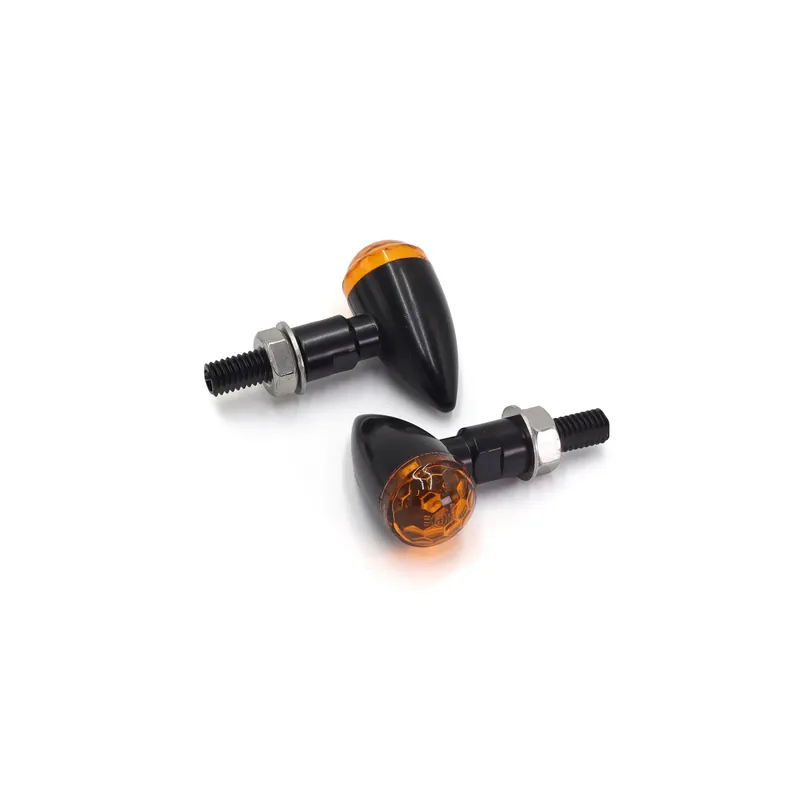 Koopje SMP Honey Comb Bullet Mini LED Motorfiets Richtingaanwijzers Black / Orange