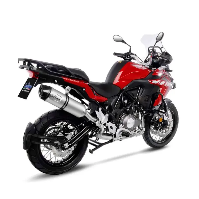 LeoVince LV One Evo Slip-On Geluiddemper voor Benelli 18-24 TRK 502 X (Stainless steel muffler) (Fits with OEM panniers & center stand) (ECE-approved) (14281E) Flitsaanbieding