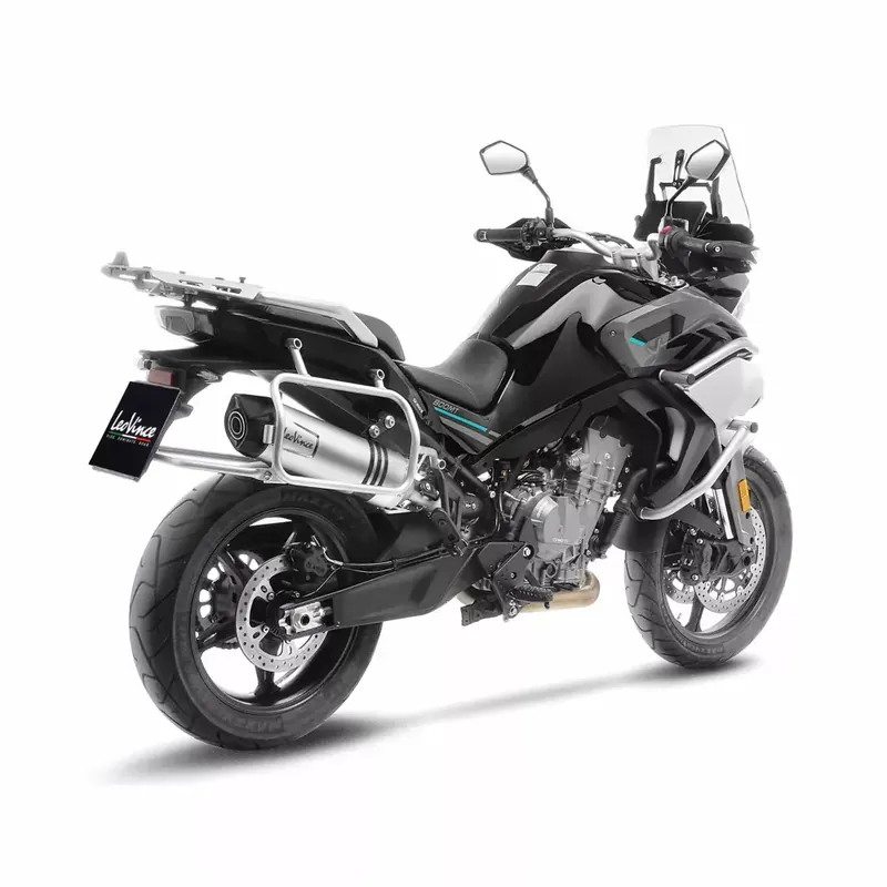 Beperkt Aanbod LeoVince LV One Evo Slip-On Geluiddemper voor CF Moto 22-24 800 MT Sport / Touring (Stainless steel muffler) (ECE-approved) (14414E)