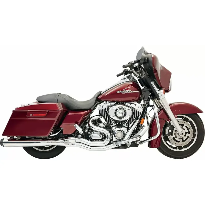 Premium Bassani Road Rage II B1 2-into-1 uitlaatsysteem voor Harley 95-16 Touring / Chrome