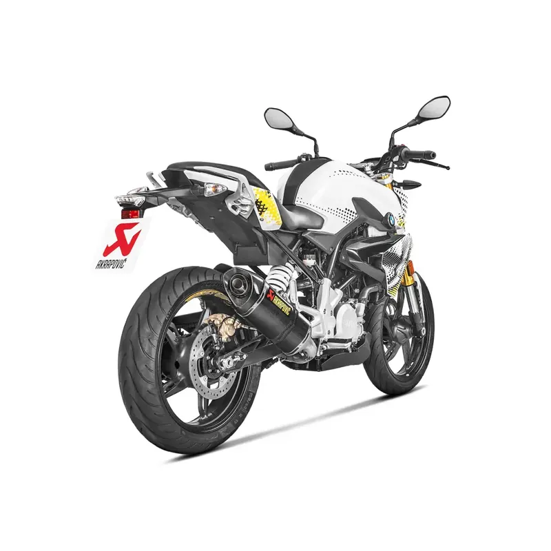 Akrapovic Racing Line Uitlaatsysteem voor BMW 17-24 G310 R / GS (1-into-1 header with carbon muffler) (Race only) (S-B3R1-RC/1) Gecertificeerd