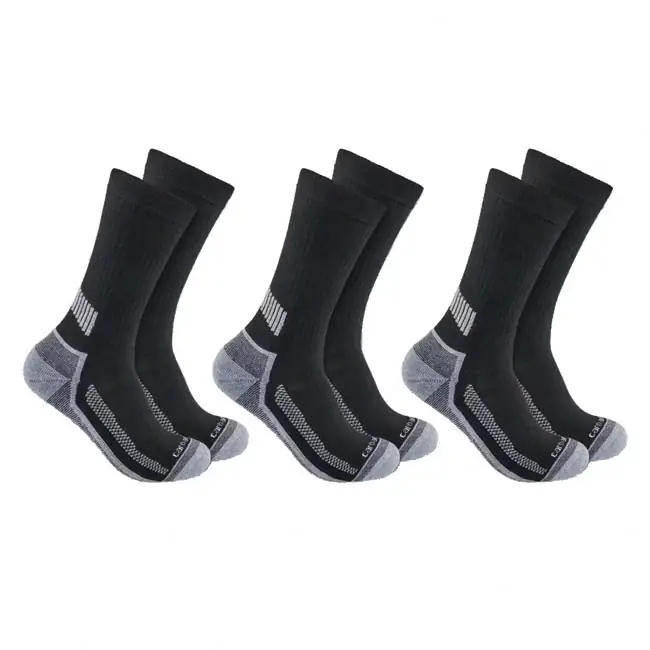 Premium Carhartt Force Midweight Crew Sokken 3-pack Black / 42-25