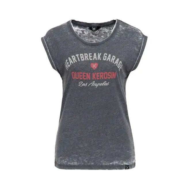 Koningin Kerosin Heartbreak Garage T-Shirt Black / XS Actieprijs