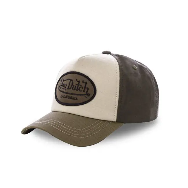 Von Dutch Permament Cap 3 Dark Khaki Flitsaanbieding