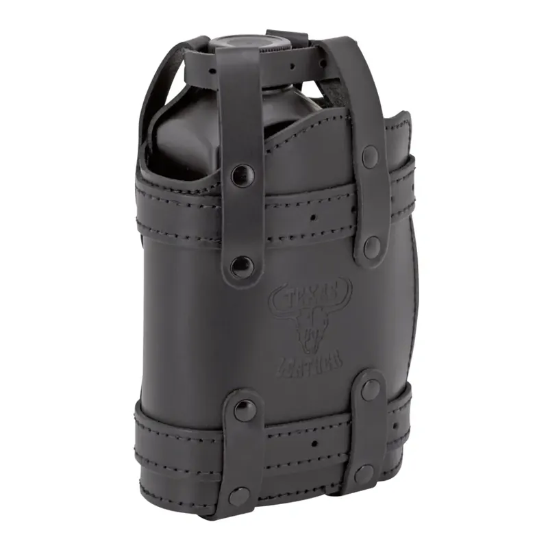 Finale Uitverkoop Texas Leather Motorfiets Oliehouder Black