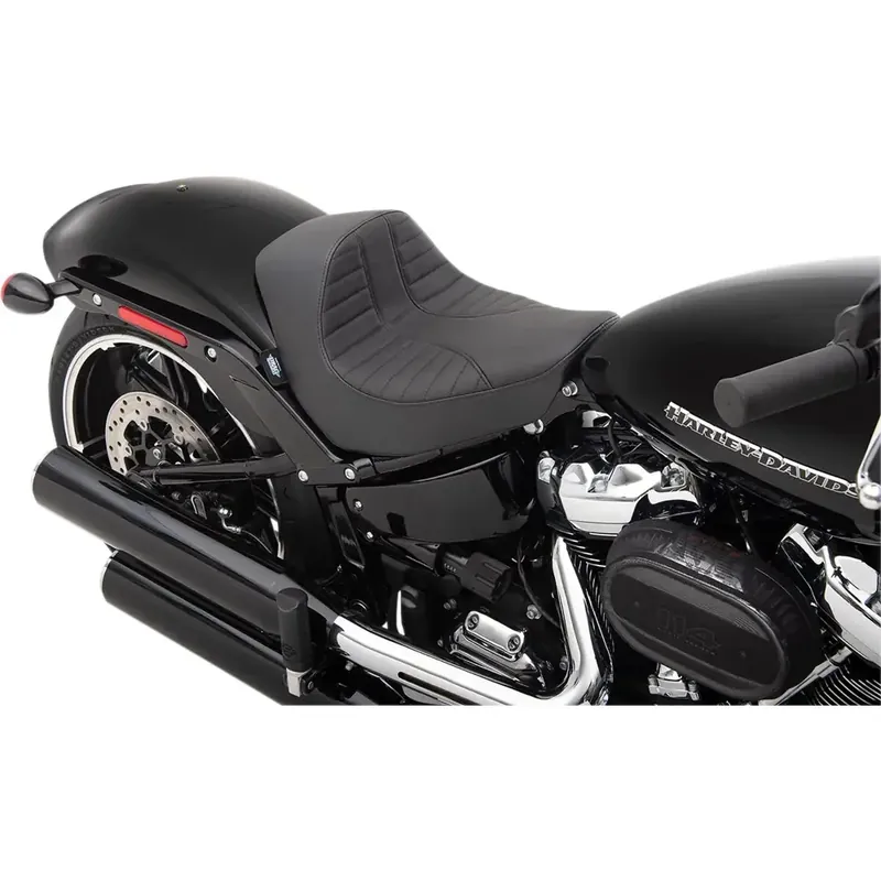 Drag Specialties EZ-ON Solo-zadel voor Harley 23-25 Softail Breakout / Scorpion Black Beperkte Voorraad