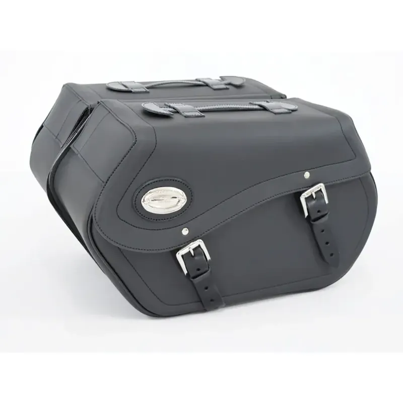 Koopje Longride Model 153 Click-On 43L motorfiets zadeltassen set Iparex synthetic leather