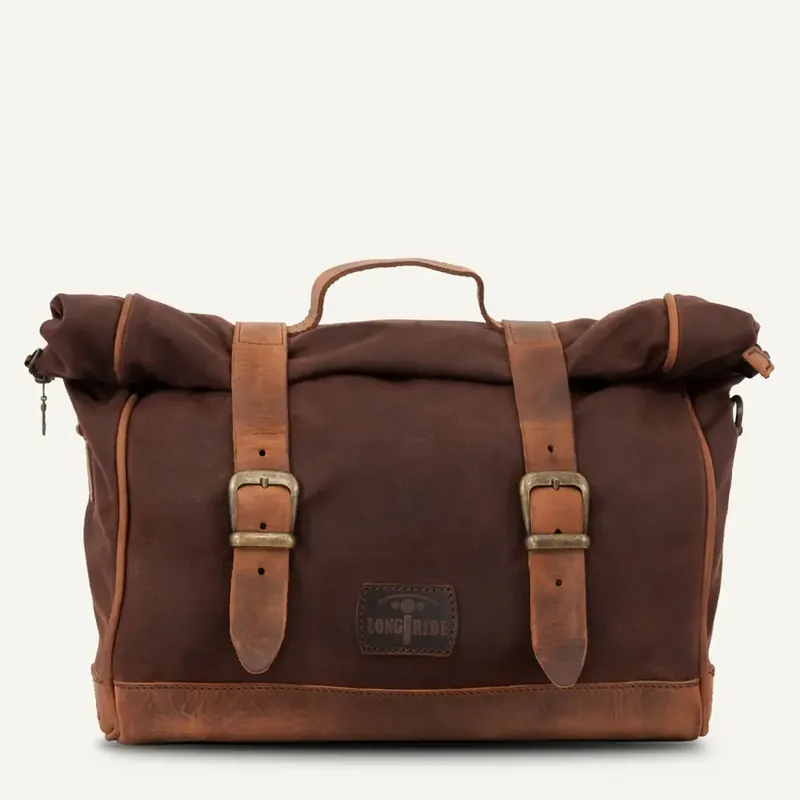 Longride Mini Patriot Roll Top 12L universele motorfietstas Brown Beperkte Voorraad