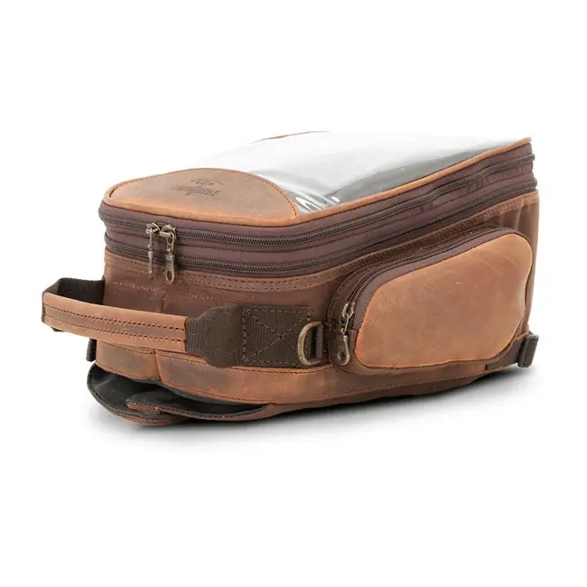 Speciale Aanbieding Longride Heritage gewaxte motortankzak Brown