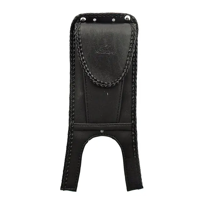Mustang Tankbib met zak voor Harley 00-17 Softail with square dash / Plain / Black Gratis Retour